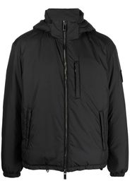 Giorgio Armani logo patch padded down jacket - Schwarz