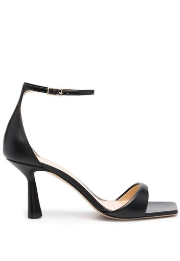 Giuliano Galiano 7mm heeled open-toe sandals - Schwarz