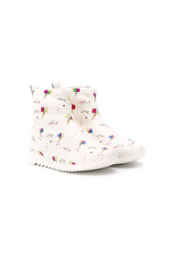 Giuseppe Junior Stiefel mit Print - Weiß