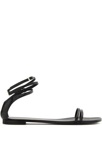 Giuseppe Zanotti Flache 'Catia' Sandalen - Schwarz