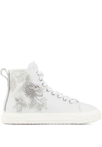 Giuseppe Zanotti Sneakers mit Kristallen - Weiß