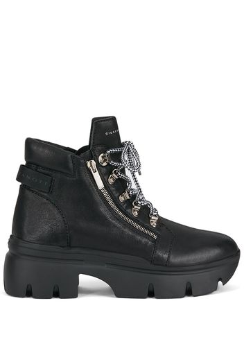 Giuseppe Zanotti Schnürstiefel mit dicker Sohle - Schwarz