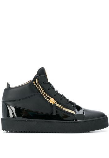 Giuseppe Zanotti High-Top-Sneakers mit Reißverschluss - Schwarz