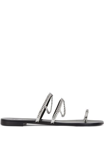 Giuseppe Zanotti Catena Sandalen - Silber