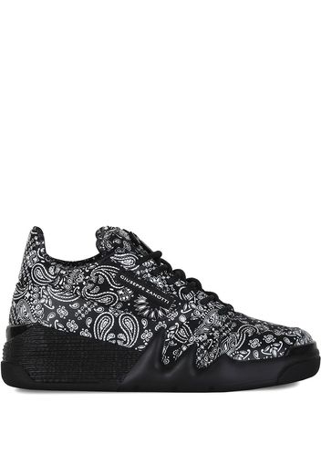 Giuseppe Zanotti Sneakers mit Paisley-Print - Schwarz