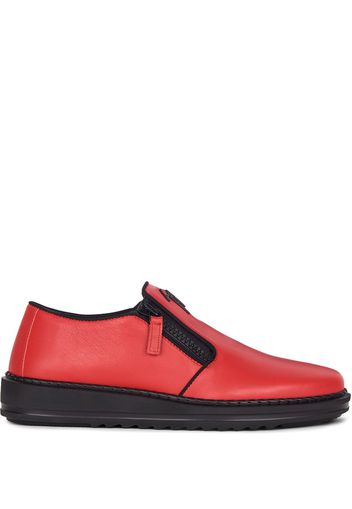 Giuseppe Zanotti Slip-On-Sneakers mit Reißverschluss - Rot