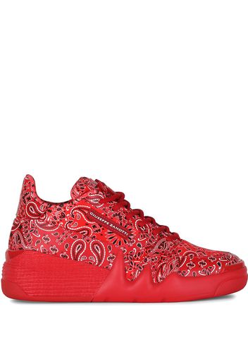 Giuseppe Zanotti Sneakers mit Paisley-Print - Rot