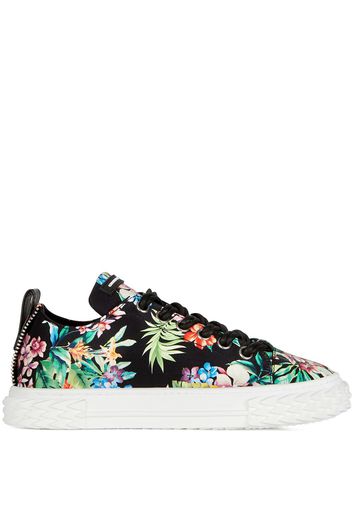 Giuseppe Zanotti Sneakers mit Blumen-Print - Schwarz