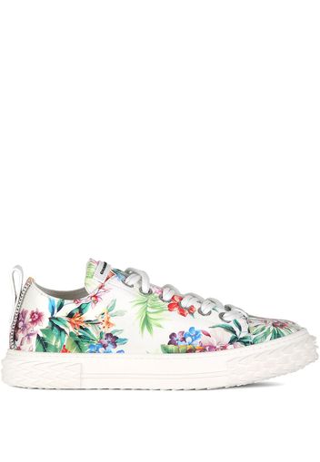 Giuseppe Zanotti Sneakers mit Blumen-Print - Weiß