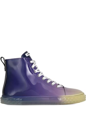 Giuseppe Zanotti Glänzende Sneakers mit Farbverlauf - Violett