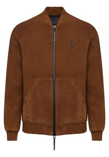 Giuseppe Zanotti Bomberjacke aus Wildleder - Braun