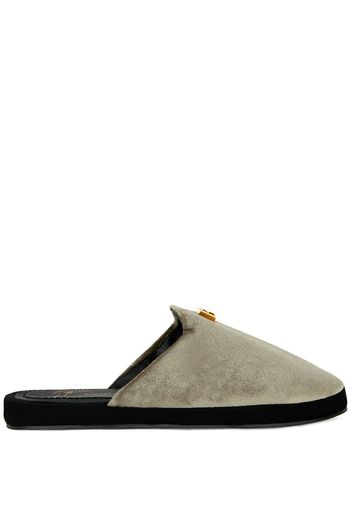 Giuseppe Zanotti Domitille Slipper aus Samt - Grau