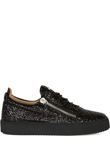 Giuseppe Zanotti Frankie Sneakers im Glitter-Look - Schwarz