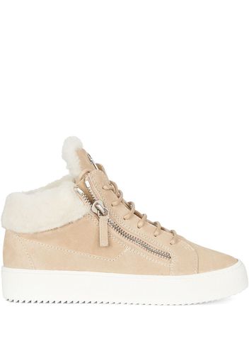 Giuseppe Zanotti Kriss High-Top-Sneakers - Nude