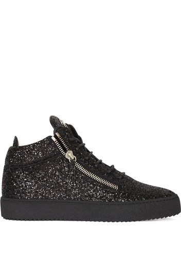 Giuseppe Zanotti Kriss Sneakers im Glitter-Look - Schwarz