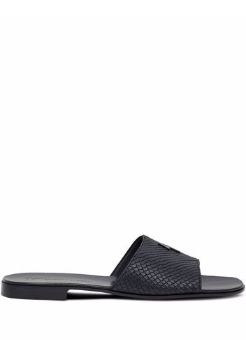 Giuseppe Zanotti Darrin Flash woven slides - Weiß