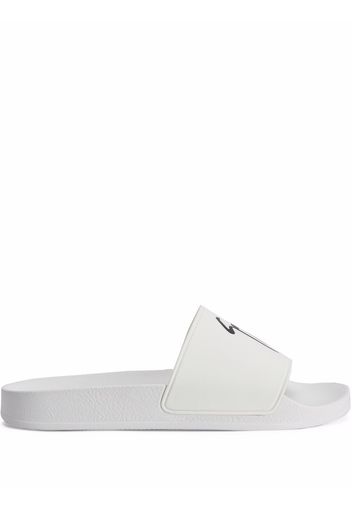 Giuseppe Zanotti Brett signature slides - Weiß