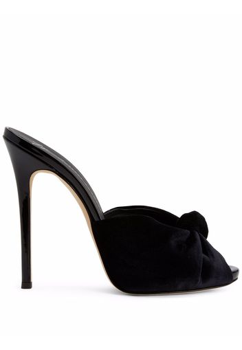 Giuseppe Zanotti Bridget velvet sandals - Schwarz