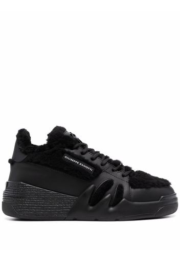 Giuseppe Zanotti Talon shearling-trim high-top sneakers - Schwarz