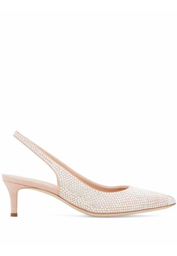 Giuseppe Zanotti Slingback-Pumps mit Kristallen - Rosa