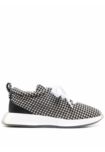 Giuseppe Zanotti houndstooth low-top sneakers - Schwarz