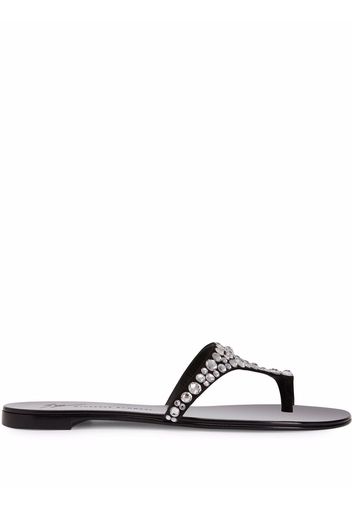 Giuseppe Zanotti Nebula Sandalen mit Kristallen - Schwarz