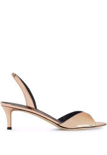 Giuseppe Zanotti Sandalen im Metallic-Look - Rosa