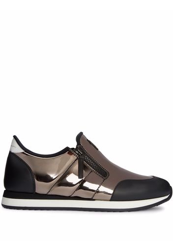 Giuseppe Zanotti Jimi Zip Slip-On-Sneakers - Silber