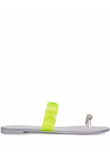 Giuseppe Zanotti Ring Plexi Sandalen - Gelb