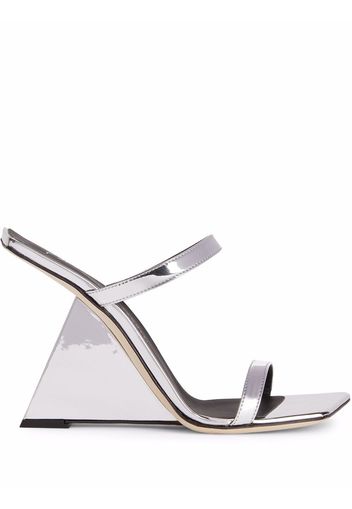 Giuseppe Zanotti Lilii Borea double-strap sandals - Silber