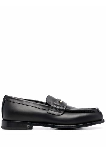 Giuseppe Zanotti Euro leather loafers - Schwarz