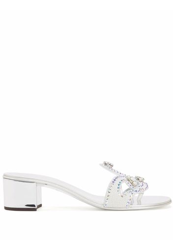 Giuseppe Zanotti embellished strap sandals - Silber