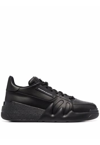 Giuseppe Zanotti logo-patch low top sneakers - Schwarz