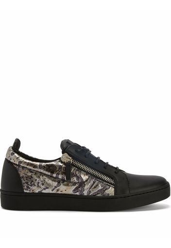 Giuseppe Zanotti stone-print Frankie sneakers - Schwarz