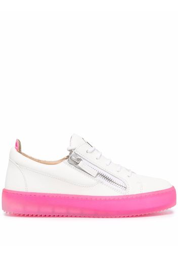 Giuseppe Zanotti zip-detail low-top trainers - Weiß