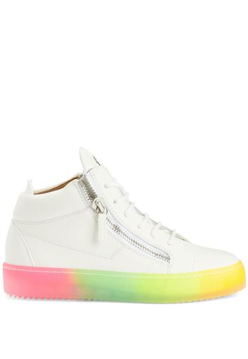 Giuseppe Zanotti Kriss Sneakers mit Regenbogen-Print - Weiß