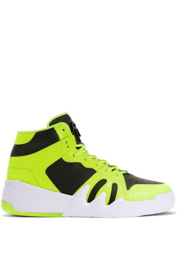 Giuseppe Zanotti Talon Sneakers in Colour-Block-Optik - Gelb