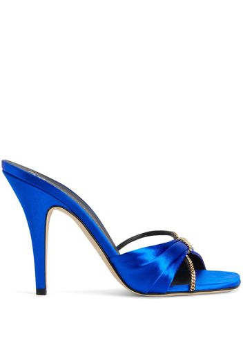 Giuseppe Zanotti Symonne Satin-Sandalen 105mm - Blau