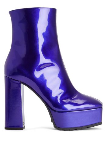 Giuseppe Zanotti Morgana platform ankle boots - Blau