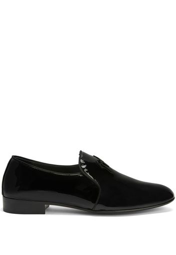 Giuseppe Zanotti Fergus high-shine loafers - Schwarz