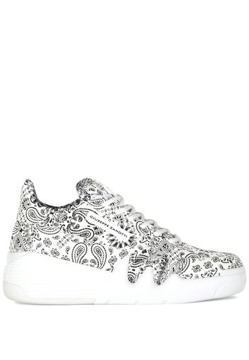 Giuseppe Zanotti Talon paisley-print sneakers - Weiß