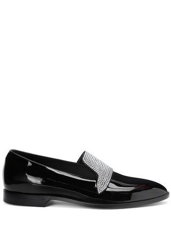 Giuseppe Zanotti Eflamm Loafer mit Kristallen - Schwarz