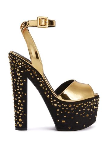 Giuseppe Zanotti Tarifa Jewel platform sandals - Gold