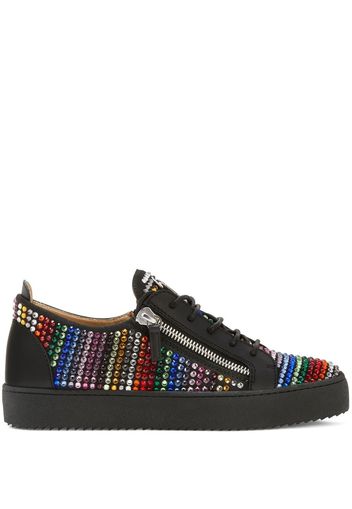 Giuseppe Zanotti Frankie Strass Sneakers - Schwarz