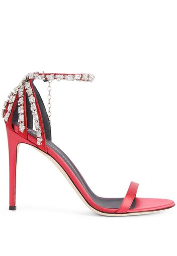 Giuseppe Zanotti Adele crystal 105mm sandals - Rosa