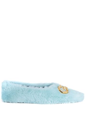 Giuseppe Zanotti Lucreciia faux fur loafers - Blau