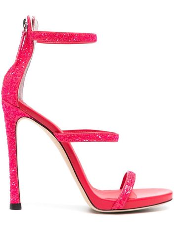 Giuseppe Zanotti Harmony glitter-detail heeled sandals - Rosa