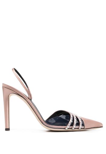 Giuseppe Zanotti Sandalen mit Kristallen 110mm - Nude