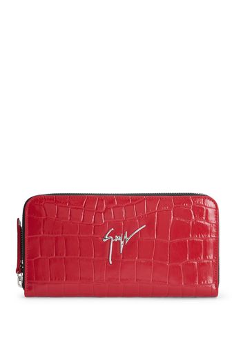 Giuseppe Zanotti Paula logo-lettering wallet - Rot