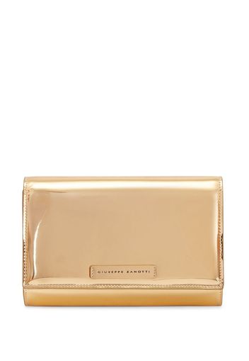 Giuseppe Zanotti Wendy logo stamp clutch bag - Gelb